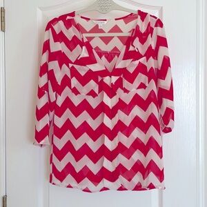 Charming Charlie Chevron Style Blouse